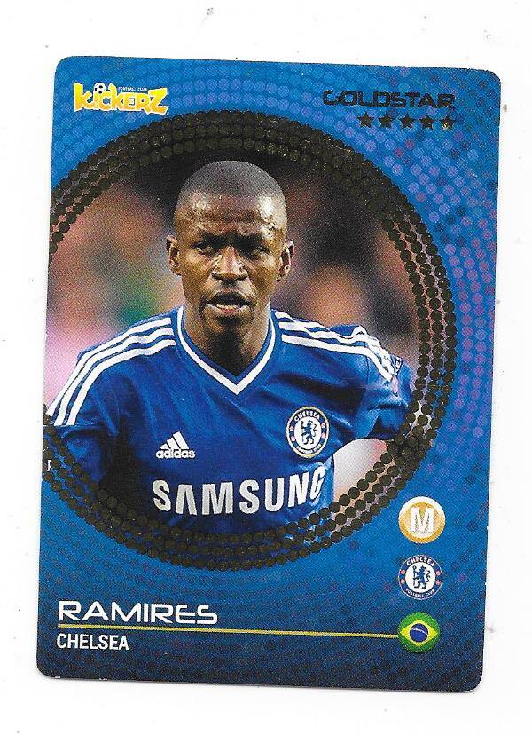 2014-15 Swedish Kickerz Goldstar # RAMIRES , Chelsea & Brasil