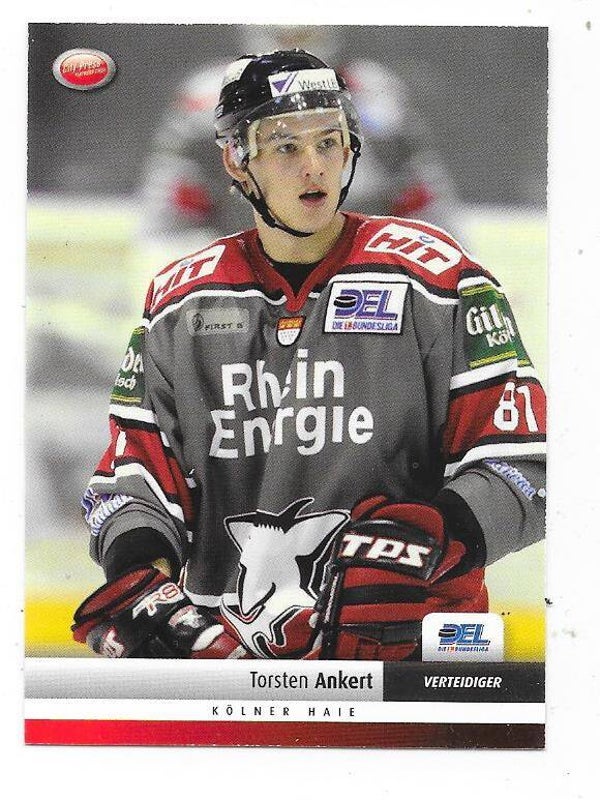 2007-08 German DEL Ice Hockey card #195 Torsten Ankert , Kölner Haie