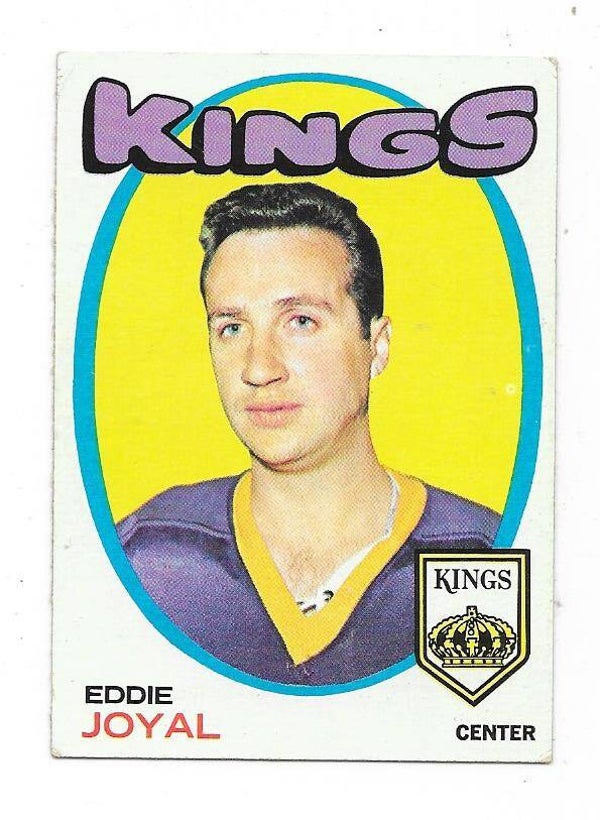 1971-72 Topps NHL Ice Hockey Card #23 Eddie Joyal , Los Angeles Kings