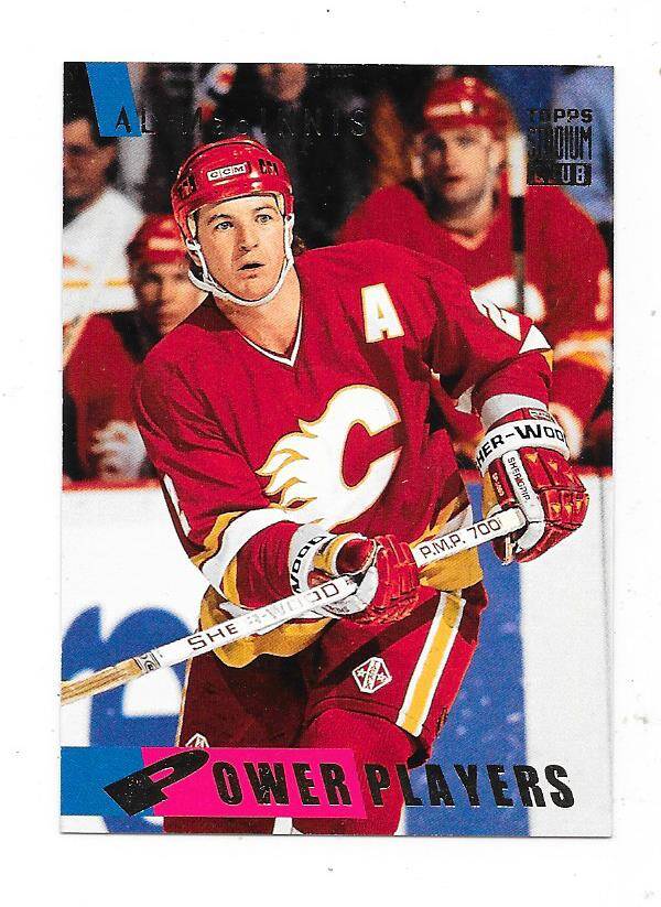 1994-95 Stadium Club  Power Players NHL Ice Hockey Card #56 Al MacInnis , Calgary