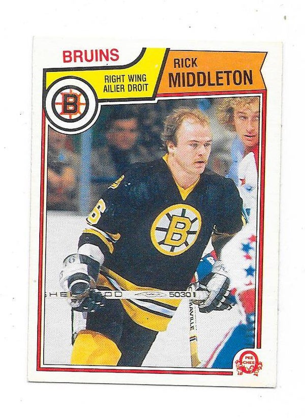 1983-84 OPC #54 Rick Middleton , Boston Bruins