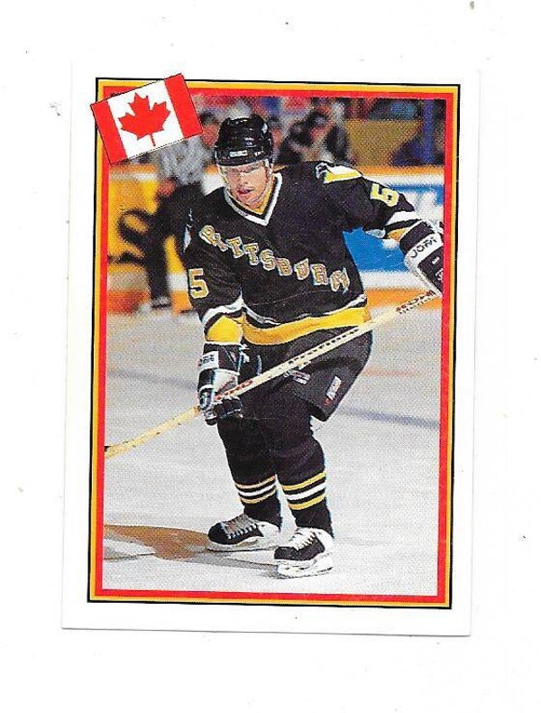 1993 Swedish Semic WC Ice hockey sticker #191 Larry Murphy , Pittsburgh Penguins