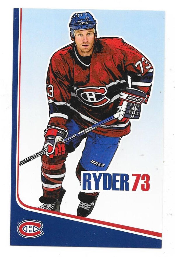 2006-07 Montreal Canadiens Teamissued Postcard NHL #73 Michael Ryder
