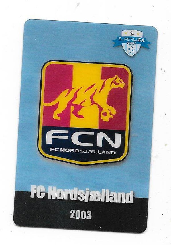 2012-13 Danish Superliga Kort Kulma Football Card  # FC Nordsjælland , Team Logo card