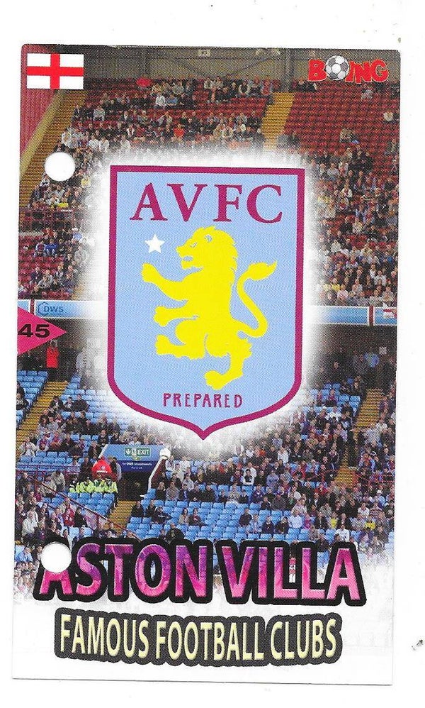 2005-06 Swedish Boing Most Famous Clubs #45 Aston Villa , England