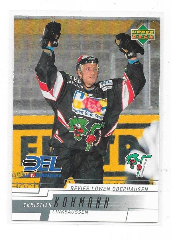 2001-02 German DEL Upper Deck Ice Hockey Card #199 Christian Kohmann , Revier Löwen Oberhausen