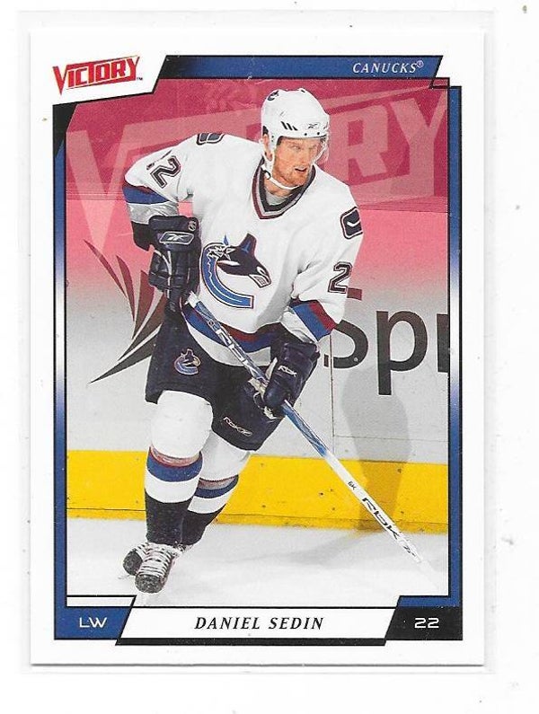 2006-07 Upper Deck Victory NHL Ice Hockey Card #195 Daniel Sedin , Vancouver Canucks