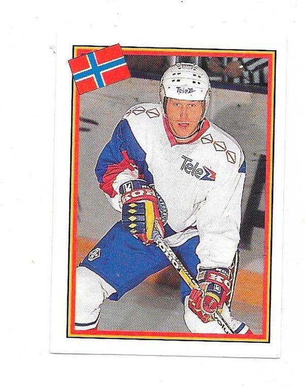 1993 Swedish Semic WC Ice hockey sticker #239 Petter Thoresen , Norway