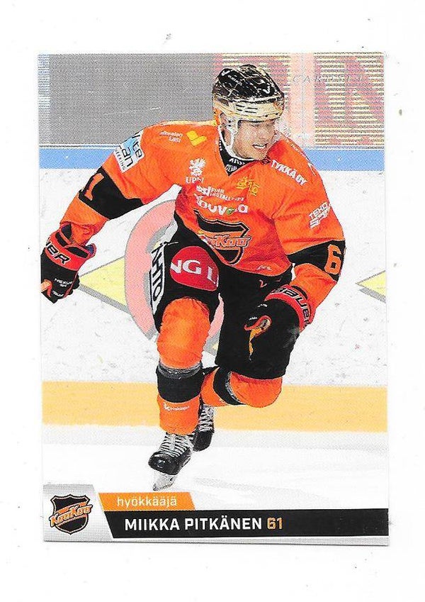 2018-19 Finnish Cardset Ice Hockey card #82 Miikka Pitkänen , KooKoo , Nottingham Panthers