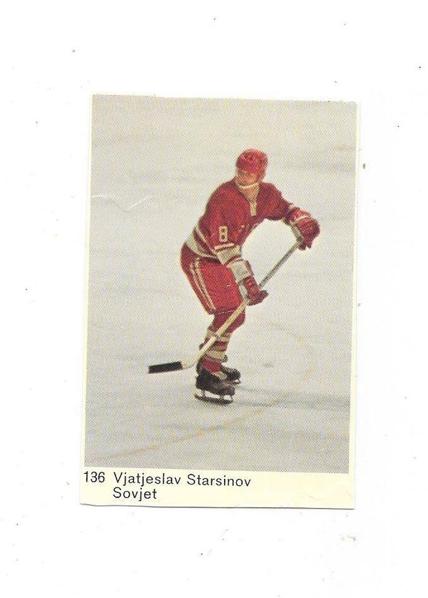 1970 Swedish Cumulus Mästar Serie #136 Viacheslav Starshinov , CCCP & CSKA Moscow