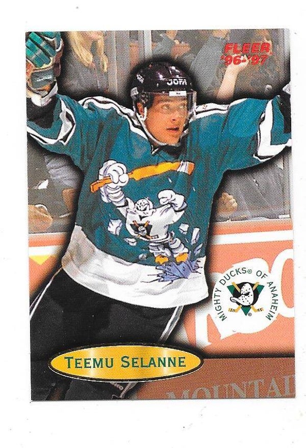 1996-97 Fleer #3 Teemu Selänne , Anaheim Ducks
