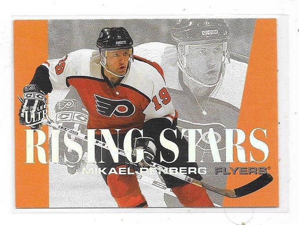 1995-96 Ultra Rising Star #7of10 Mikael Renberg , Philadelphia Flyers