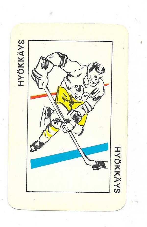 1974-75 Finnish Typotor Ice Hockey Card # Hyökkäys kortti