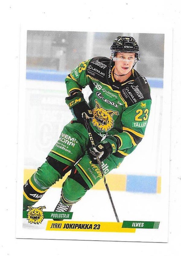 2022-23 Finnish Cardset #26 Jyrki Jokipakka Ilves , Calgary Flames