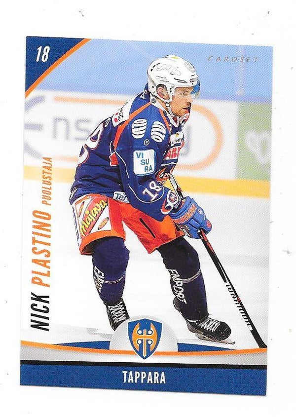 2015-16 Finnish Cardset #339 Nick Plastino Tappara , HC Ambrì-Piotta