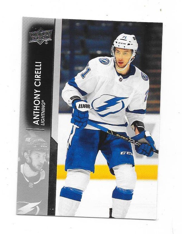 2021-22 Upper Deck NHL Ice Hockey Card  #159 Anthony Cirelli , Tampa Bay Lightning