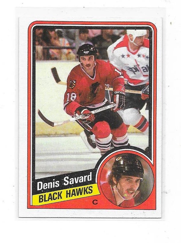 1984-85 Topps NHL Ice Hockey Card #35 Denis Savard , Chicago Blackhawks