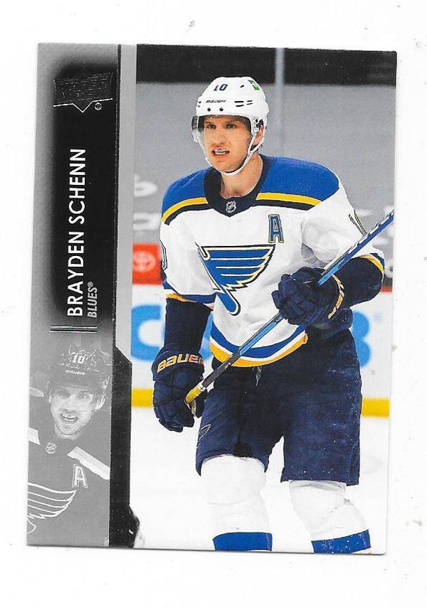 2021-22 Upper Deck NHL Ice Hockey Card #157 Brayden Schenn , St Louis Blues