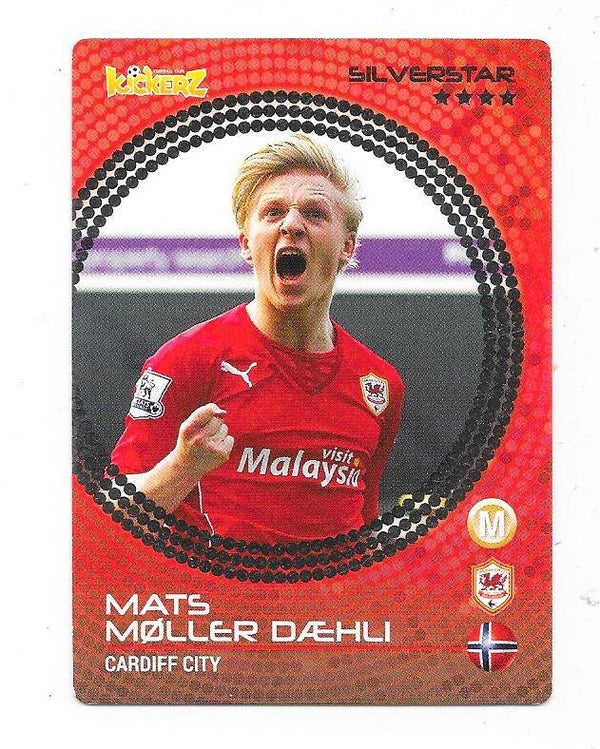 2013-14 Swedish Kickerz Silverstar # Mats Møller Dæhli  Cardiff City , Norway