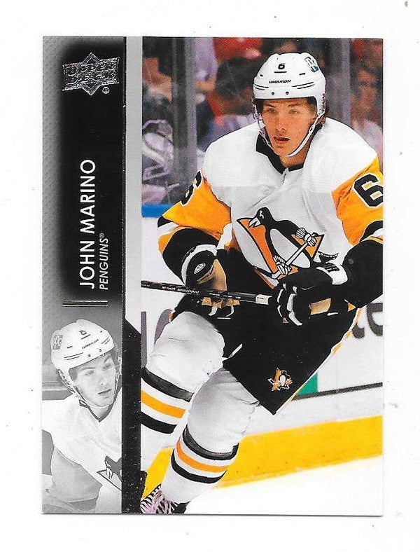 2021-22 Upper Deck NHL Ice Hockey Cards #390 John Marino , Pittsburgh Penguins