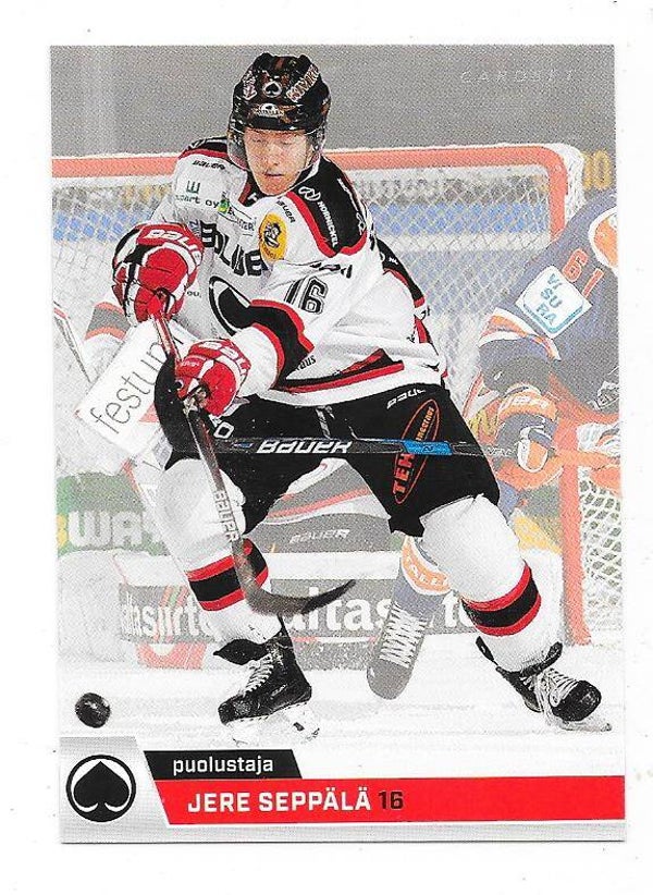 2018-19 Finnish Cardset Ice Hockey card #171 Jere Seppälä , Ässät