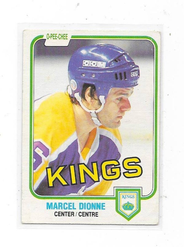 1981-82 OPC NHL Ice Hockey Card #141 Marcel Dionne , Los Angeles Kings