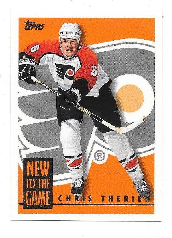 1995-96 Topps New To The Game #12 Chris Therien , Philadelphia Flyers