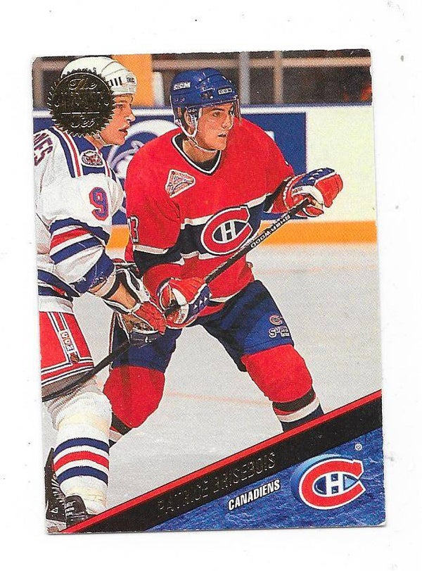 1993-94 LEAF NHL Ice Hockey Card #191 Patrice Brisebois , Montreal Canadiens