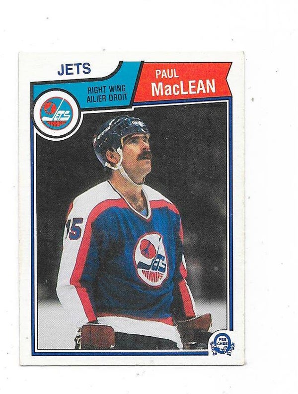 1983-84 OPC #388 Paul MacLean , Winnipeg Jets