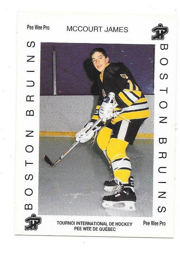1992 Quebec PeeWee #1638 James McCourt  Boston Bruins jrs