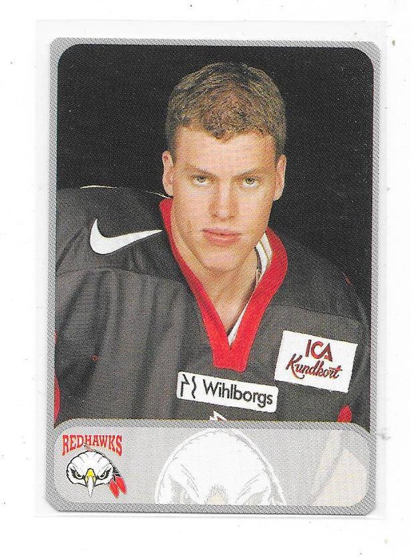 1998-99 Swedish Malmö Redhawks Teamissued #6 Kim Johnsson  Minnesota Wild