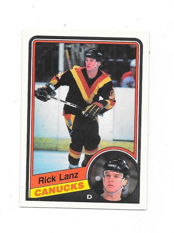 1984-85 OPC NHL Ice Hockey Card #321 Rick Lanz , Vancouver Canucks