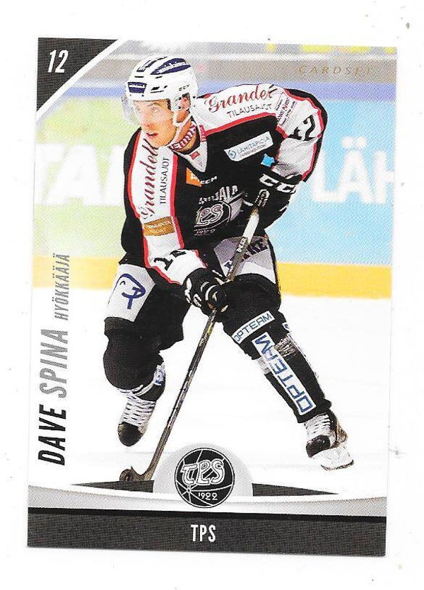 2015-16 Finnish Cardset #353 Dave Spina  TPS , Boston College