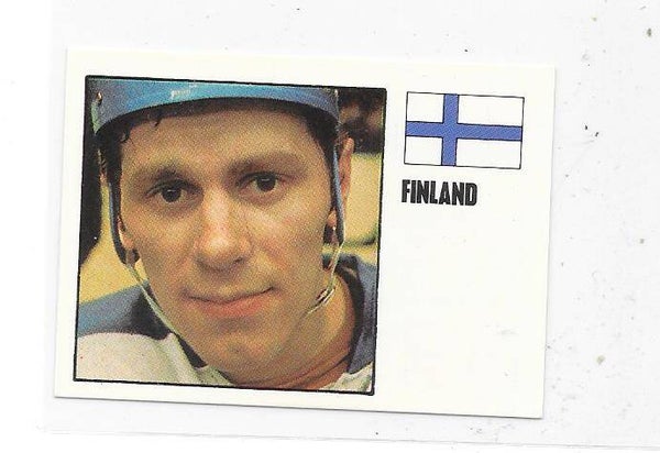 1970-71 Swedish Williams Ice Hockey Card #309 Esa Peltonen , Finland & HIFK