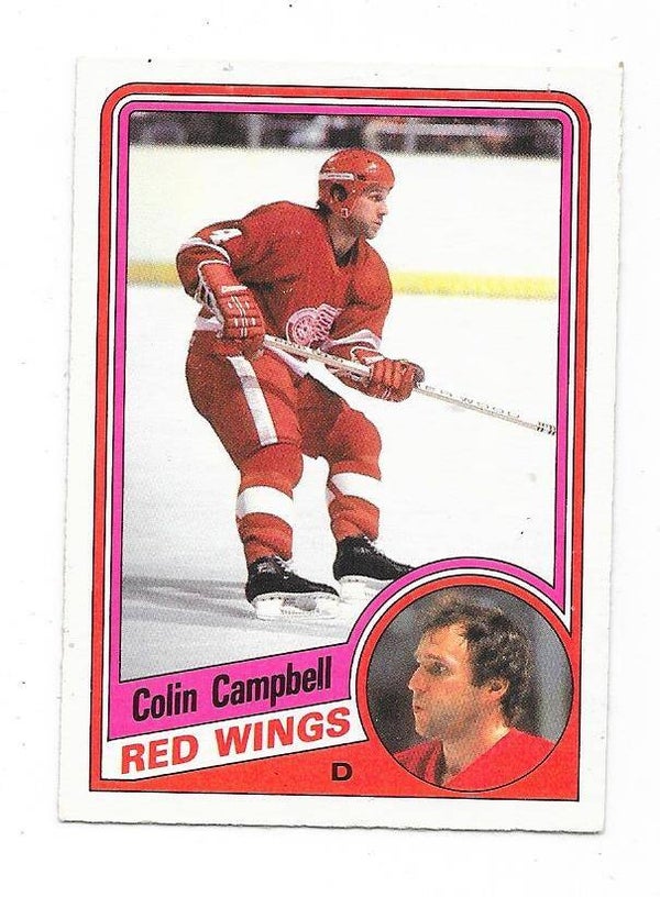 1984-85 OPC NHL Ice Hockey Card #51 Colin Campbell , Detroit Red Wings