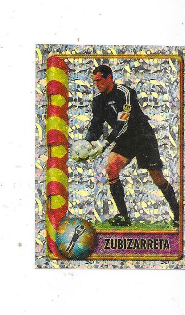 1998 Navarrete France 98 World Cup Football Sticker FOIL #253 Andoni Zubizarreta , Spain