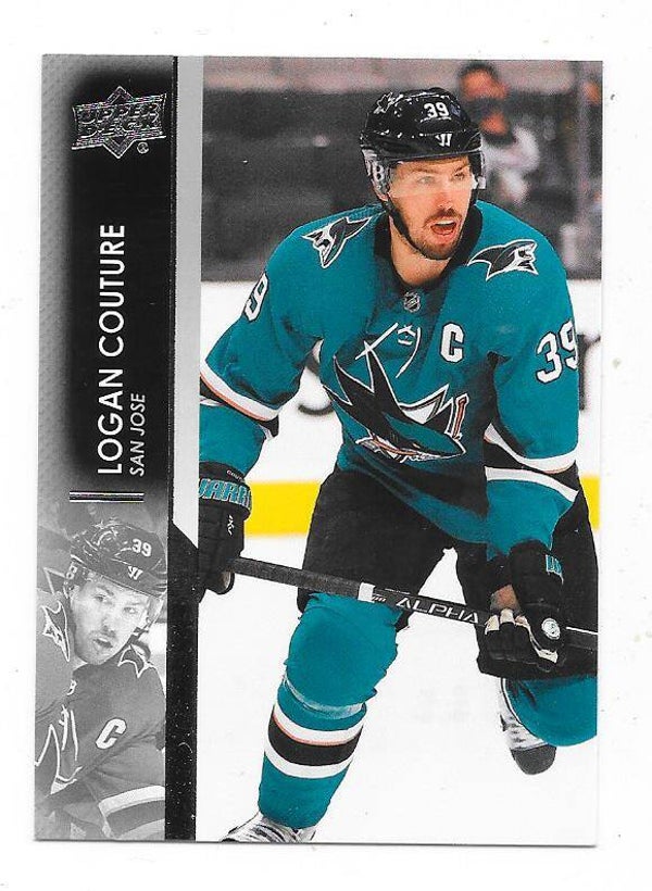 2021-22 Upper Deck NHL Ice Hockey Cards #394 Logan Couture , San Jose Sharks