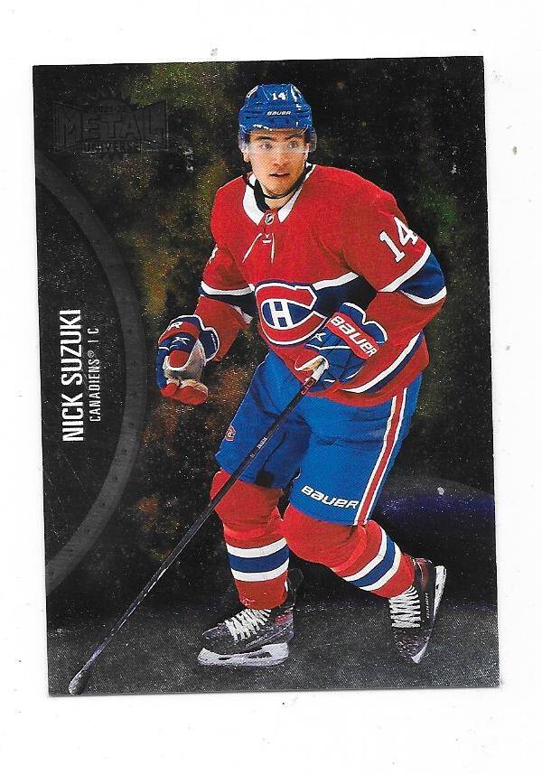 2021-22 SkyBox Metal Universe #12 Nick Suzuki , Montreal Canadiens