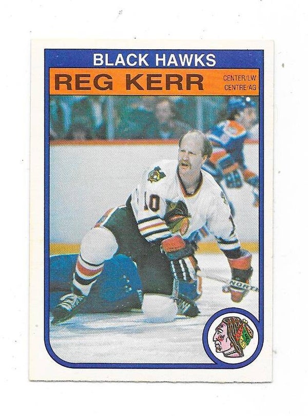 1982-83 OPC NHL Ice Hockey Card #67 Reg Kerr , Chicago Blackhawks