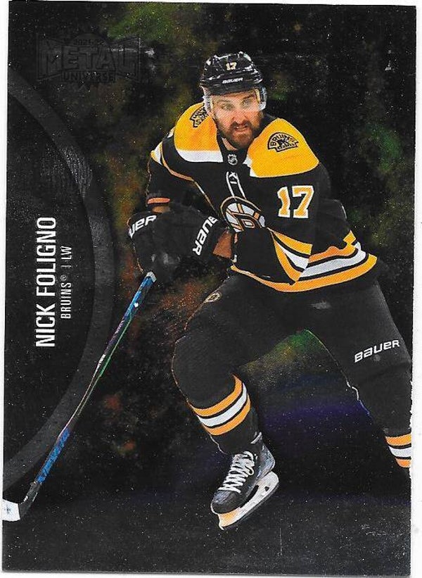 2021-22 SkyBox Metal Universe #86 Nick Foligno , Boston Bruins