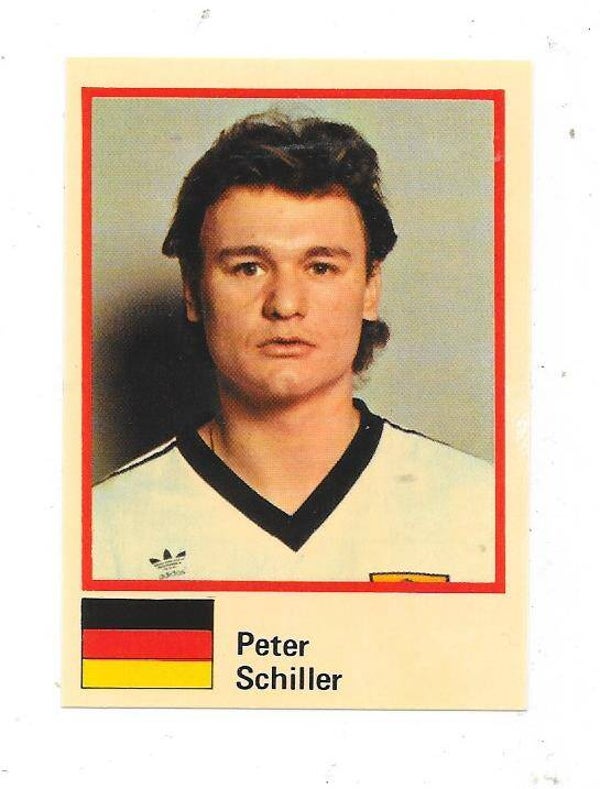 1982 Finnish Semic WC Ice Hockey Sticker #111 Peter Schiller , West Germany & Kölner EC