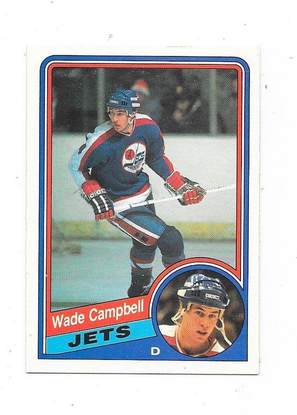 1984-85 OPC #336 Wade Campbell , Winnipeg Jets