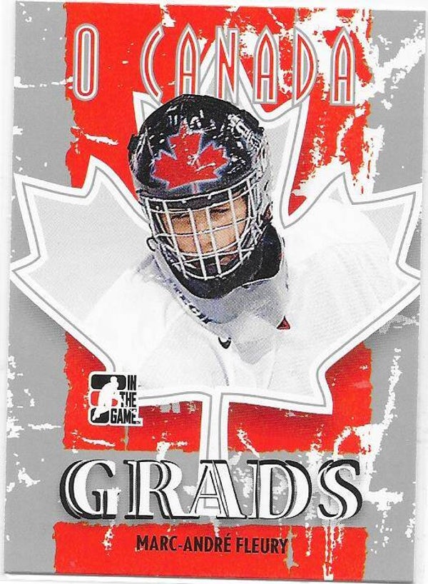 2007 ITG O`Canada Ice Hockey card #65 Marc-Andre Fleury , Canada & Pittsburgh Penguins