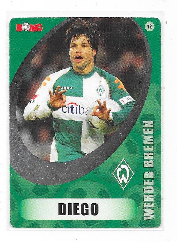 2007-08 Finnish Boing Football Card #12 DIEGO , SV Werder Bremen & Brasil