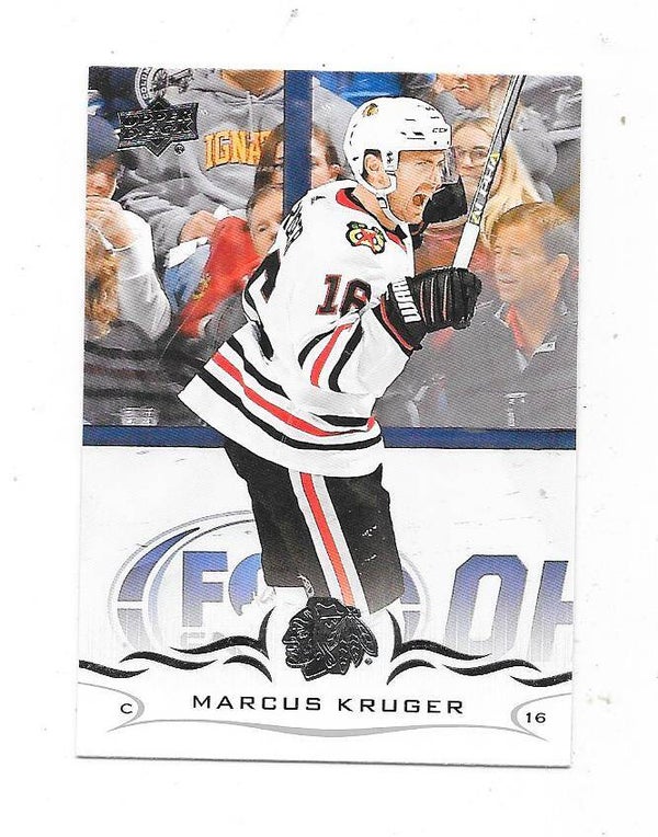 2018-19 Upper Deck NHL Ice Hockey Card #291 Marcus Kruger , Chicago Blackhawks
