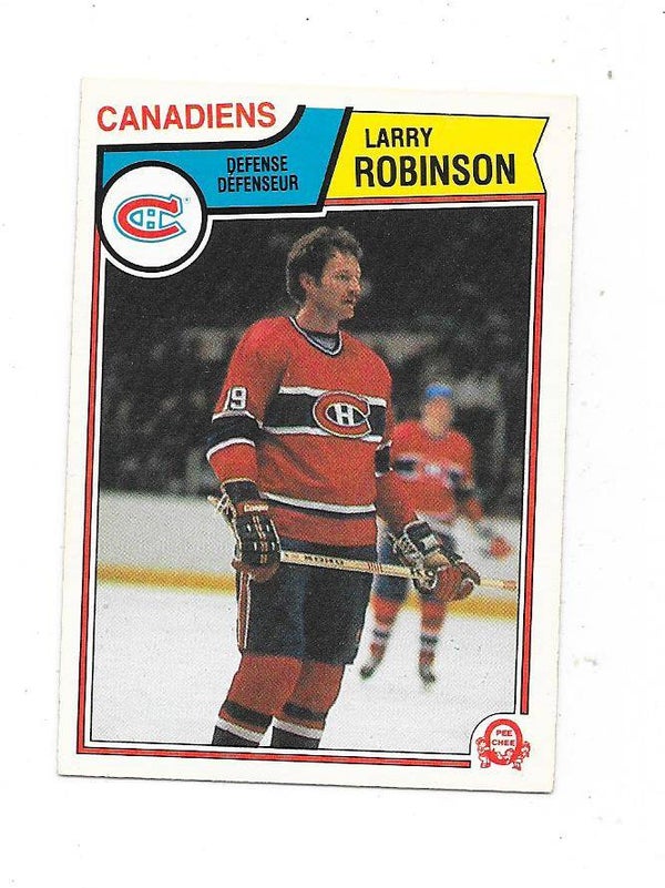 1983-84 OPC #195 Larry Robinson , Montreal Canadiens