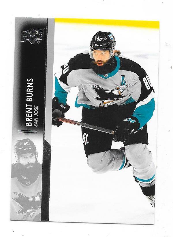 2021-22 Upper Deck NHL Ice Hockey Cards #147 Brent Burns , San Jose Sharks
