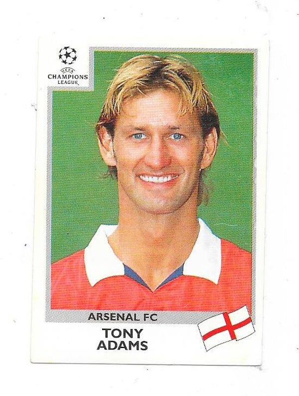 1999-00 Panini Football UEFA Champions League #20 Tony Adams , Arsenal , England