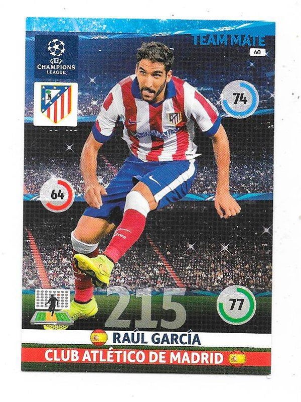2014-15 Panini Champions League Teammate # Raul Garcia , Club Atletico De Madrid , Spain