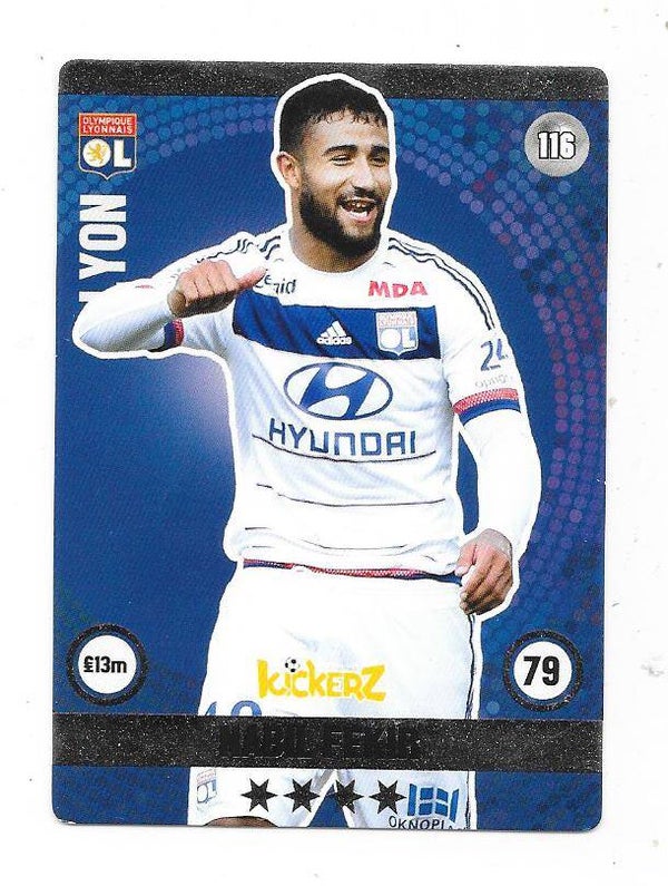 2014-15 Swedish Kickerz Goldstar # Nabil Fekir Olympique Lyon , France